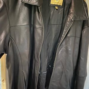 Leather coat